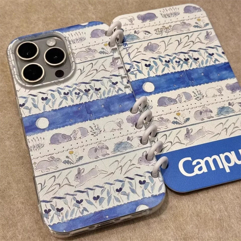 Funny Notebook-Shaped Flip Phone Case for Apple iPhone 13 14 15 16