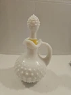 Avon Vintage Hobnail Milk Glass Decanter