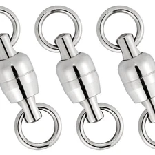 20X Ball Bearing Swivels 65-530lb High Strength Snaps Stainless Steel Connector