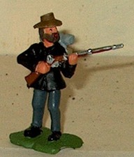 CIVIL WAR CONFEDERATE AT READY 54MM PLASTIC UNDER GROUND