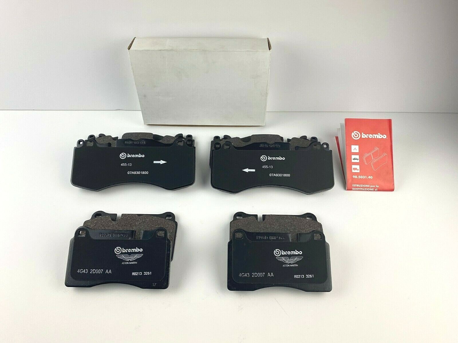 🚚Aston Martin Rapid, & V8 Vantage Front & Rear Brake Pads Kit - Genuine