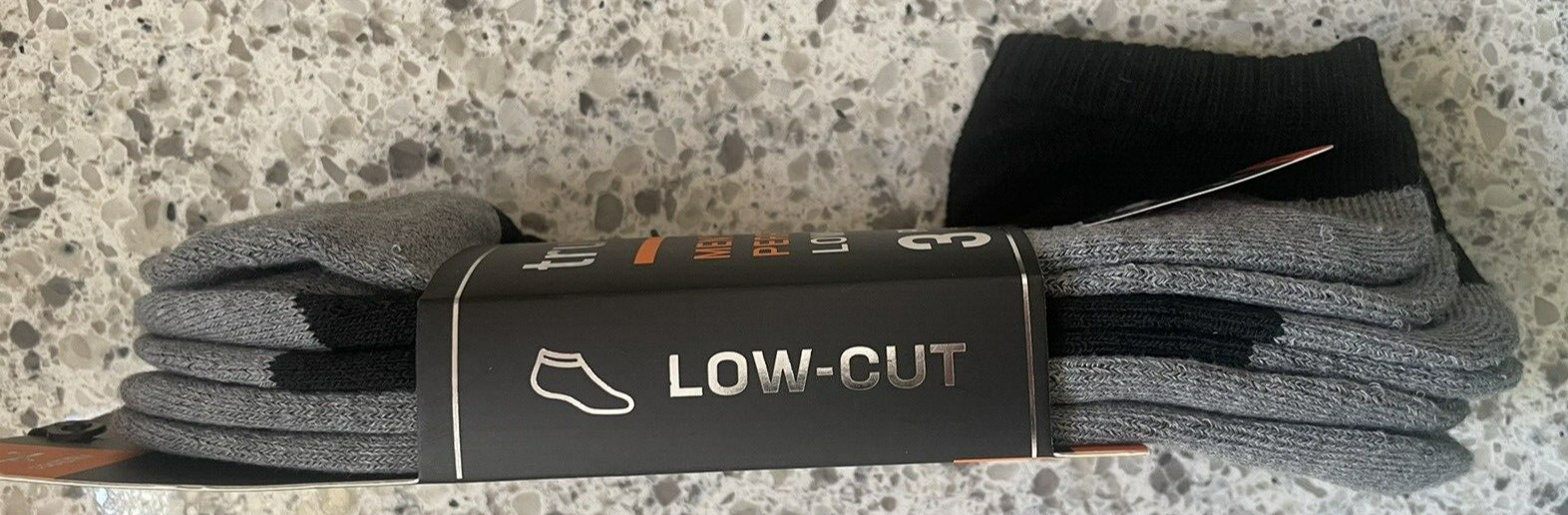 Men's Tru Fit Socks Low Cut Cushioned Black 3pk Size 1013 for sale