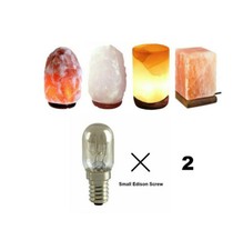 2 Himalayan Salt Lamp Replacement Bulbs E14 15W Pygmy Appliance SES Small Screw