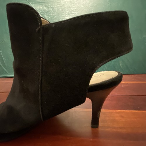 Tacones de aguja Adrienne Vittadini negros Av-Gallina con cremallera punta de peep 9M - Imagen 14 de 24