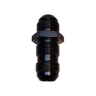 10AN STRAIGHT BULKHEAD BLACK 