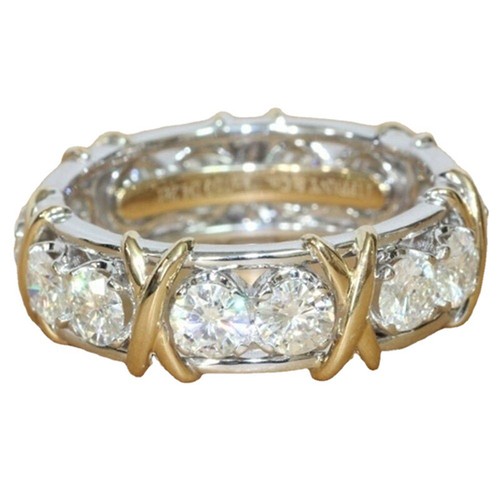 Cubic Zirconia Elegant Women Wedding Ring Size 5-12 Rings Jewelry - Picture 15 of 29