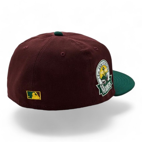 New Era Seattle Mariners Outdoor 59FIFTY Fitted Hat 30th Anniv Patch Sz 7 1/4 A2 - Picture 5 of 11