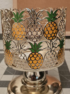 Bath & Body Works Pineapple Pedestal Candle Holder 3 Wick NEW FALL