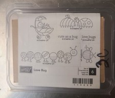 Stampin' Up Love Bug Stamp Set Of 6 - Used