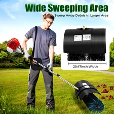52cc Handheld Gas Power Broom Walk Behind Sweeper 2.3hp High Performance Cleaner