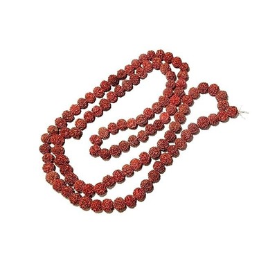 Rudraksha Japa Mala 108 Natural Beads for Mantra Meditation & Shiv Blessings