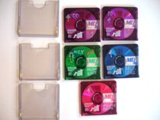 5 MAXELL Minidiscs Color Collection 74 minute With 3 Jewel Cases