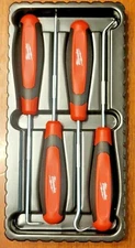Milwaukee 4pc Comfort Grip Knurled Shaft Mini Hook & Pick Set #48-22-9215
