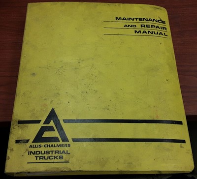 Allis-Chalmer Electrical Systems Maintenance & Repair Manual for form No. LT-627