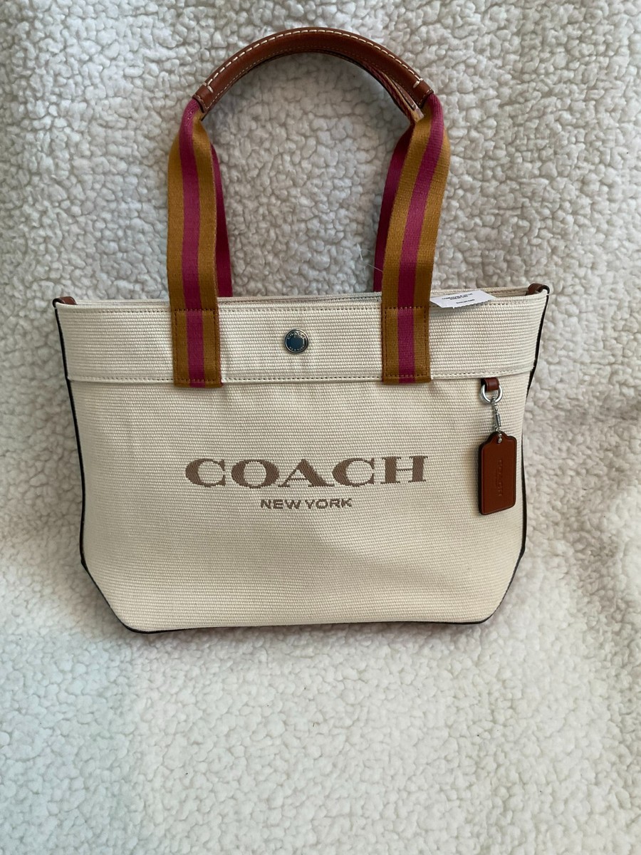 ★完売必須★COACH Canvas Small Tote Bag NWT Coach Small Canvas Tote NATURAL, CK168, MSRP $328.00 | eBay