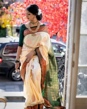 Designer Sari Bollywood Bridal Silk Saree Blouse South Indian Party Wear Saree