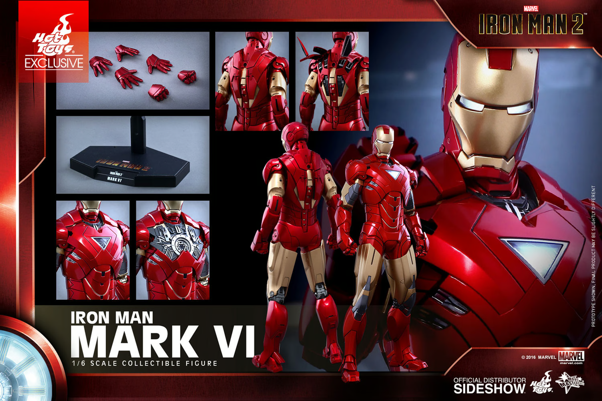 1/6 Scale Iron Man 2 Mark VI MMS339 Figure by Hot Toys 902901 | eBay