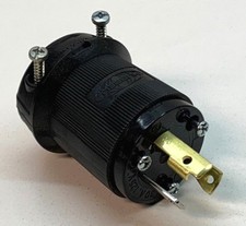 Hubbell HBL2611BK BLACK Twist-Lock Locking Plug 2-Pole 3-Wire 30A 125V L5-30P