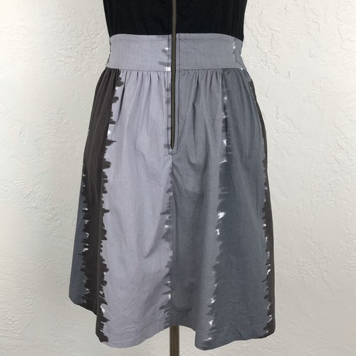 Anthropologie Silence Noise Dress Small Gray Black Front Zip Sleeveless Bow Tie - Picture 3 of 10