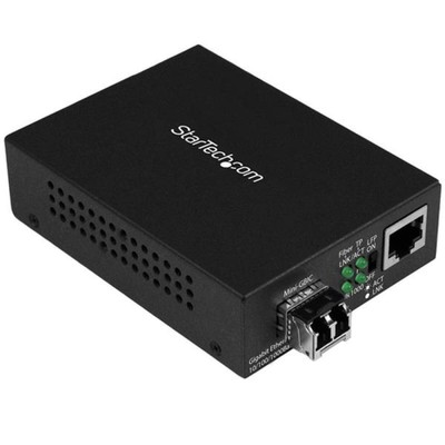 STARTECH.COM Unmanaged Gigabit Fiber Media Converter - MM/LC Low Cost MCM1110MML