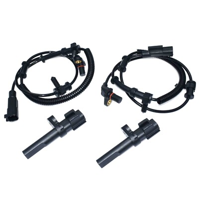 ABS Wheel Speed Sensor Front Rear Left Right Set 4Pcs Dodge Ram 1500 Durango cl
