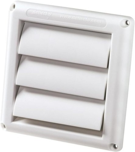 Deflecto Supurr-Vent Louvered Outdoor Dryer Vent Cover, 4" Hood - 2pk - 第 2/3 張圖片