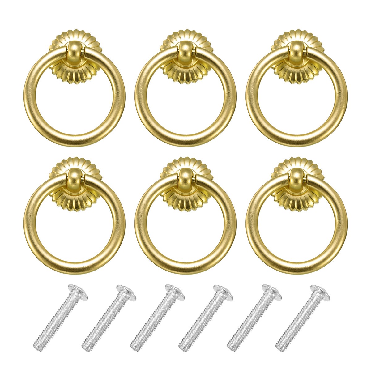 green emerald velvet dress Zernmiarder 6pcs Golden Flower Drop Ring Drawer Pulls, Small Vintage  Cabinet Ring Handles, Metal Drawer Knobs for Dresser Drawers Cupboards