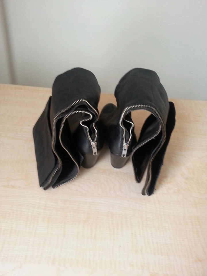 Jessica Simpson Boots, Over the Knee Black Leather, size 6.5, $130 - Image 2 of 4