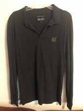 Long Sleeve Polo Shirt Navy