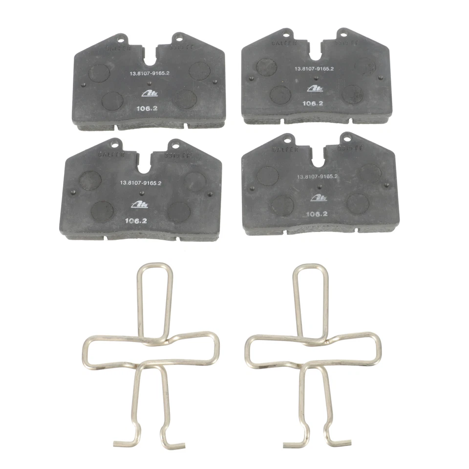 Juego de pastillas de freno de disco ATE traseras originales Ferrari 512 M 512 TR con resortes 70000767 Foto 2 de 2