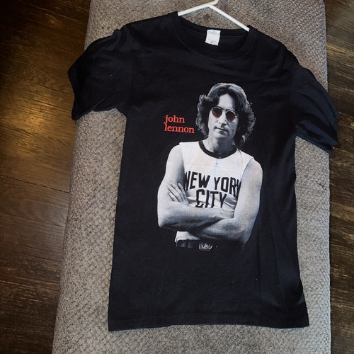 Vintage 90’s John Lennon Imagine T-Shirt NYC Anvil Band Tee Size Small - Picture 6 of 8