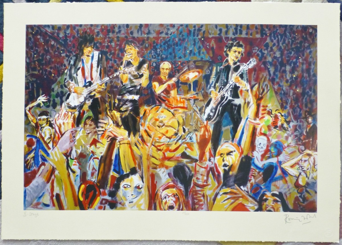 Ronnie Wood エルビス ポップアート 額縁付き　　（I 74 Ronnie Wood エルビス ポップアート 額縁付き （I 74 - メルカリ