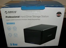 Orico Professional Hard Drive Storage Station 5 Bay USB 3.0 Interface -NEW OPEN