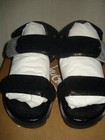 100% AUTHENTIC NEW WOMEN LOUBOUTIN LOCK COOL BLACK WOOL SANDALS US 8 — photo 3
