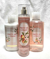 Bath and Body Works PRETTY AS A PEACH 3 Piece Set