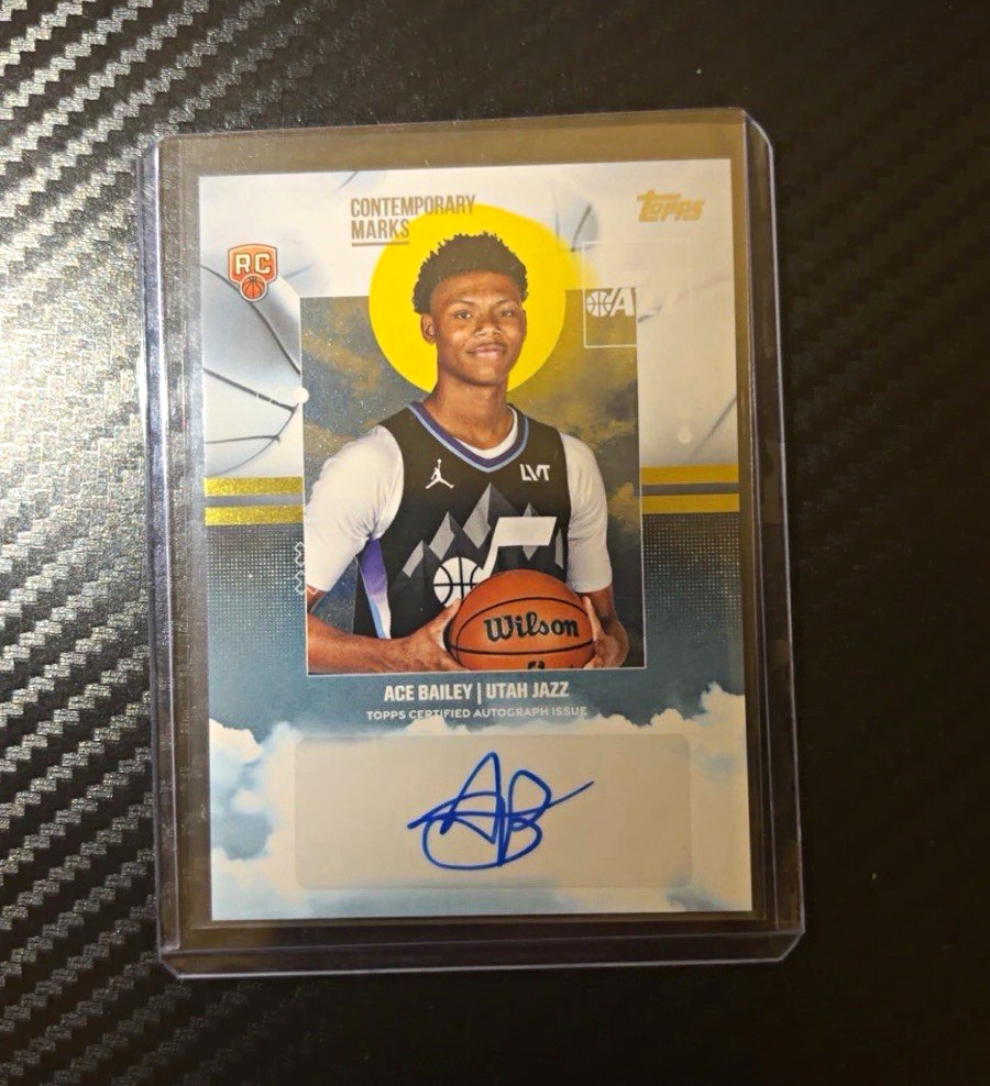 Topps 2025-26 Contemporary Marks Ace Bailey Utah Jazz Rookie Auto #CM-AB