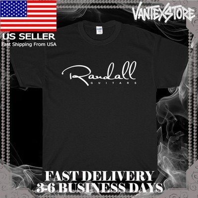 NEW SHIRT RANDALL GUITAR LOGO MEN'S T-SHIRT FUNNY AMERICAN USA SIZE S-5XL