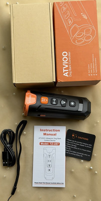 ATVIOO TZ-U67 Portable Ultrasonic Dog Bark Controller w/ LED Flashlight