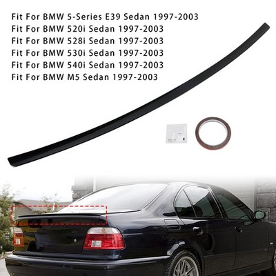Gloss Black Rear Boot Spoiler For BMW 5 Series E39 Sedan 530i 525i M5 97-03