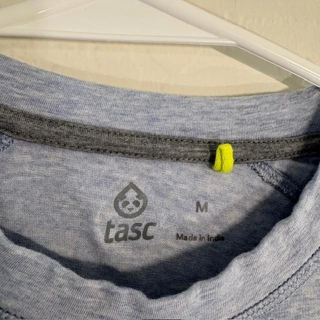 Camisa masculina tasc performance média urze cinza azul manga longa gola redonda bambu - Imagem 3 de 4