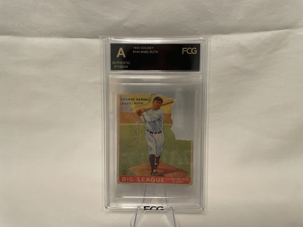 1933 Goudey #144 Babe Ruth Fcg Graded Good Color!