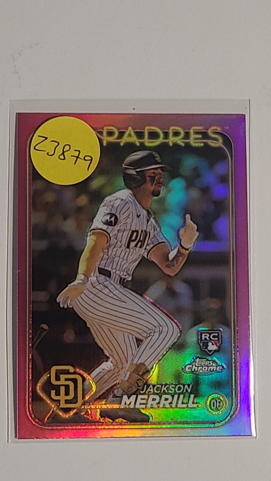 2024 Topps Chrome - Jackson Merrill #207 Pink Refractor (RC)