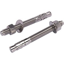 Levanco 3/8" X 3" Concrete Anchor, 304 Stainless Wedge X 3", Silver