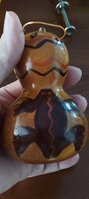 Vintage Handcrafted, Painted Mini Gourd, Presents In Native American Style