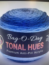 Mary Maxim Bag-O-Day Tonal Hues Yarn -- Crystal Ice -- NIP