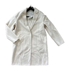 Manteau En Laine, Blanc En Laine, Taille 40
