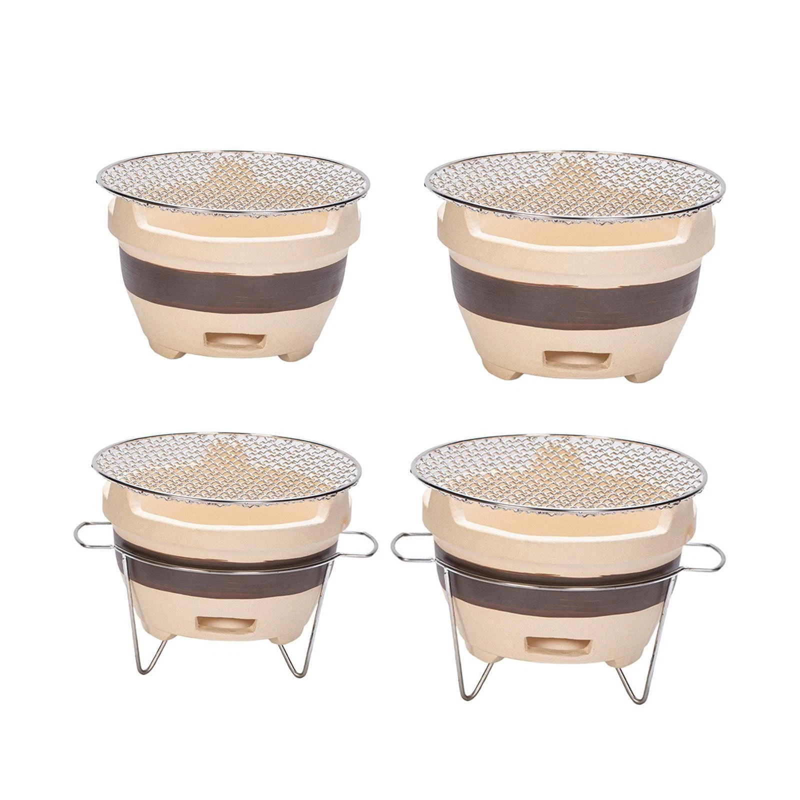 Small Charcoal Grill Pottery Barbecue Stove Clay Stove
