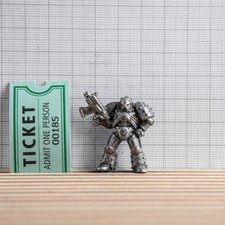 Vintage Warhammer 40k Space Marine 'Mark 5 Heresy Armour' Metal