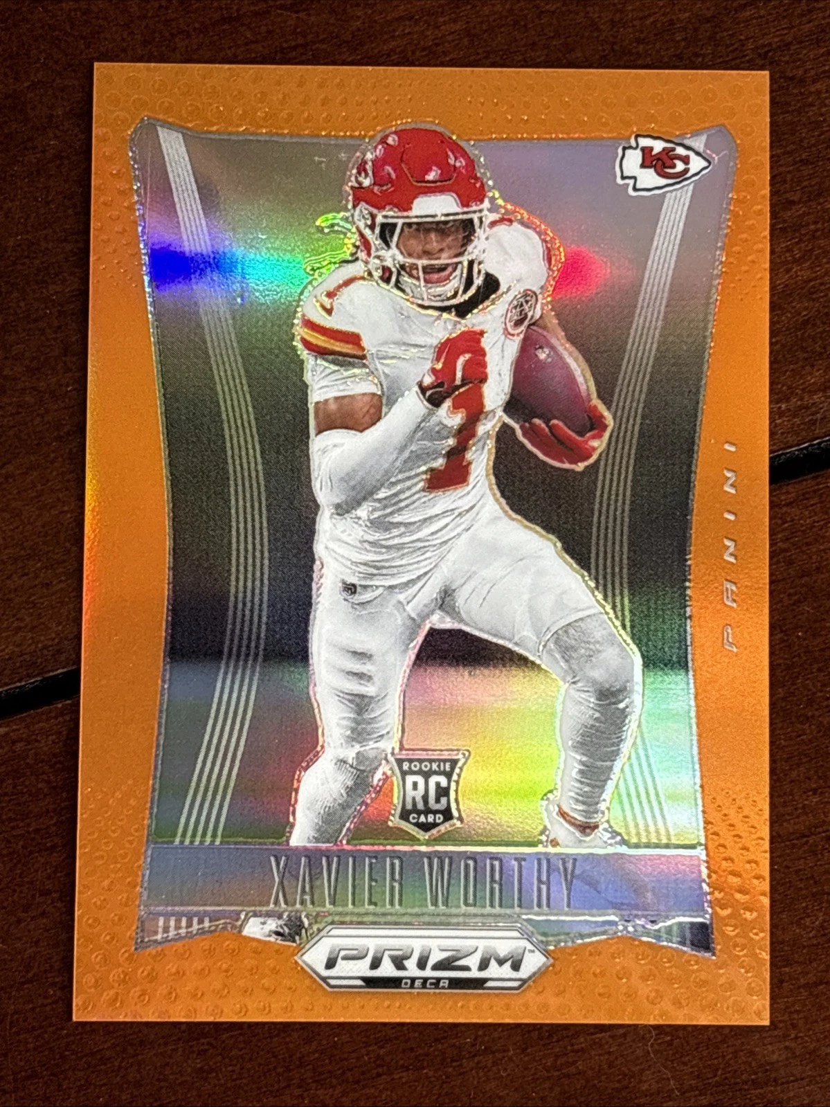 2024 Prizm Deca Xavier Worthy Orange #/49 Rookie Chiefs RC