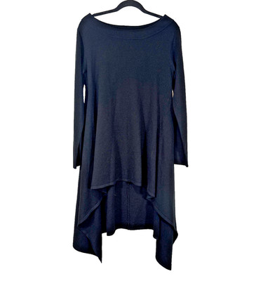 Killstar Black Goth High Low Cross Long Sleeve Witchycore Emo Dress Size Small